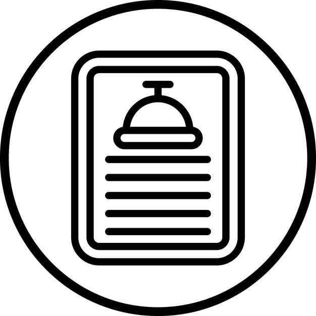 Vectorontwerp Dagelijkse menu icoon stijl