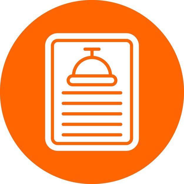 Vectorontwerp Dagelijkse menu icoon stijl