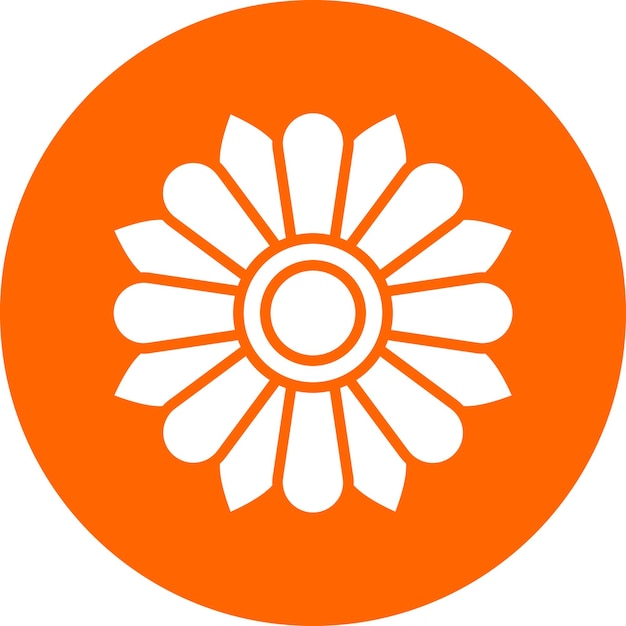 Vector vectorontwerp daisies icon style