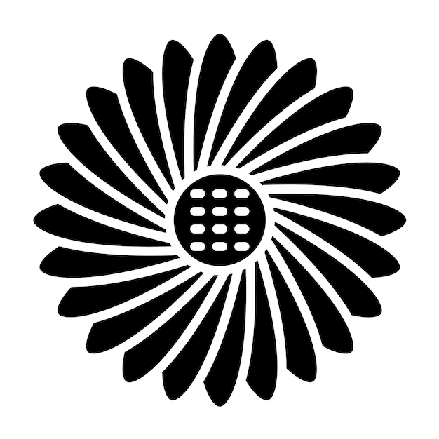 Vector vectorontwerp daisy icon style