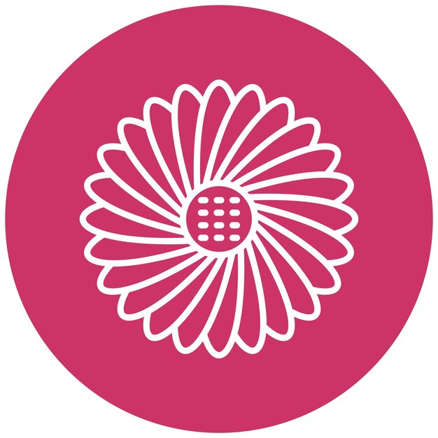 Vectorontwerp Daisy Icon Style