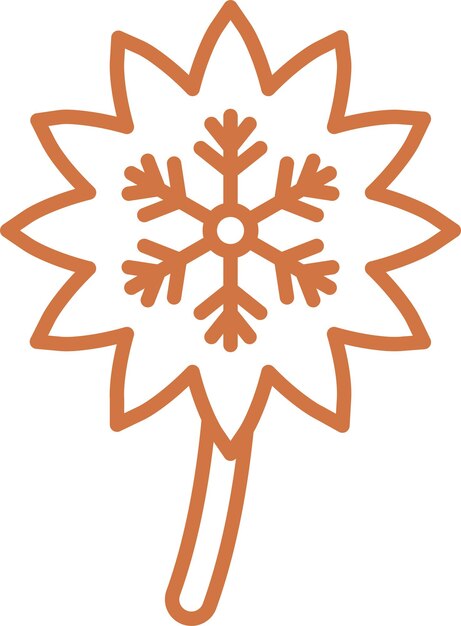 Vectorontwerp Dandelion Icon Style