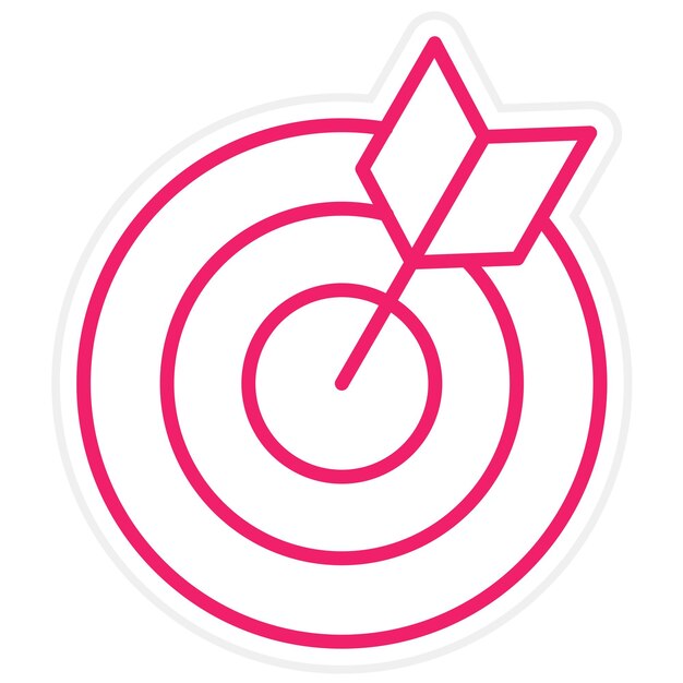 Vectorontwerp Dart Icon Style
