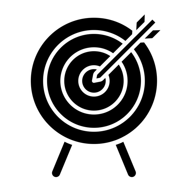 Vectorontwerp Dartboard Icon Style