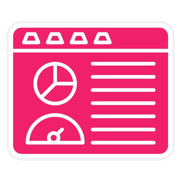 Vectorontwerp Dashboard Icon Style