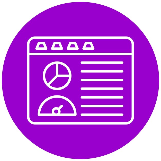 Vectorontwerp Dashboard Icon Style
