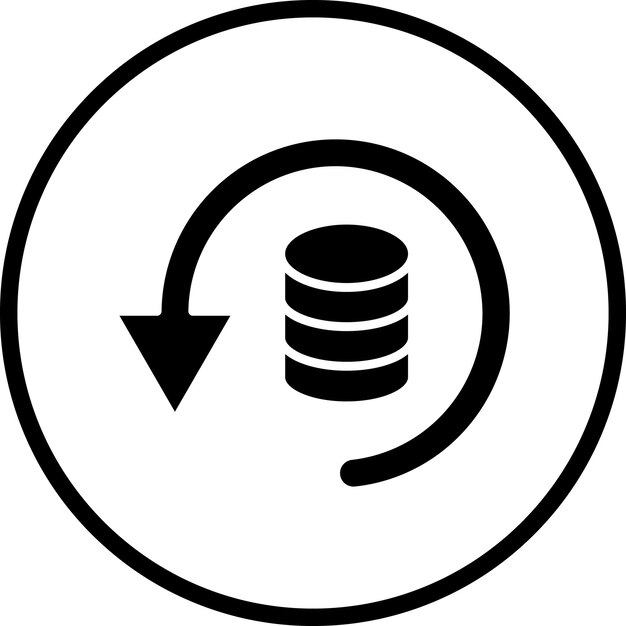 Vectorontwerp Data Backup Icon Stijl