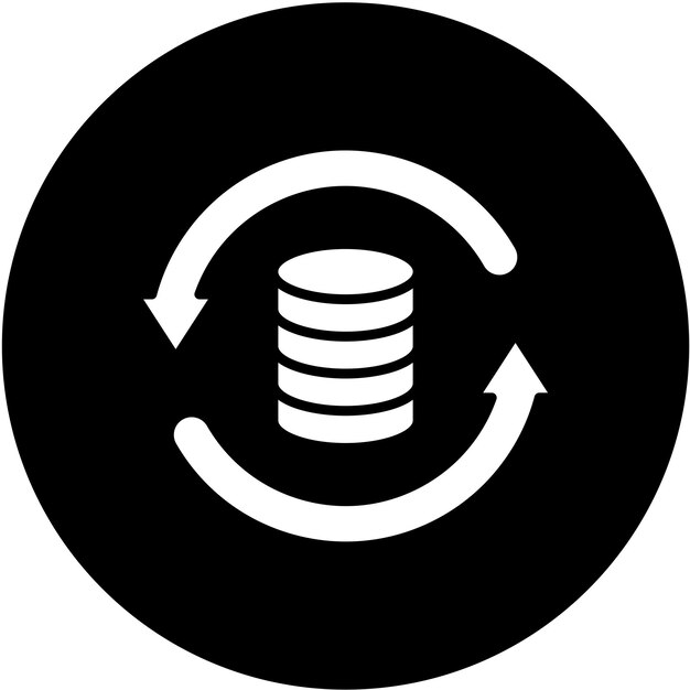 Vectorontwerp Data Backup Icon Stijl