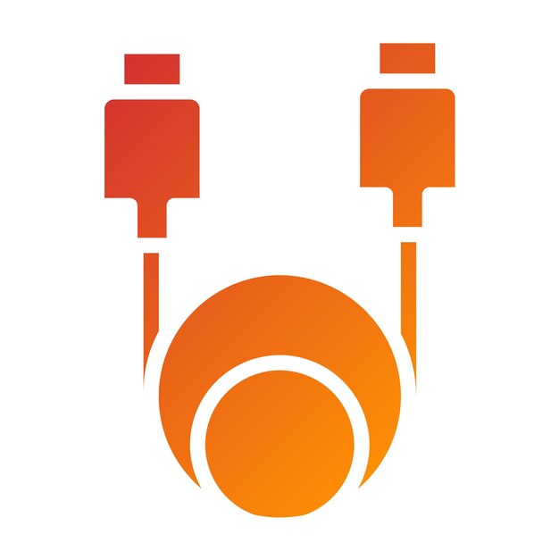 Vectorontwerp Data Cable Icon Style