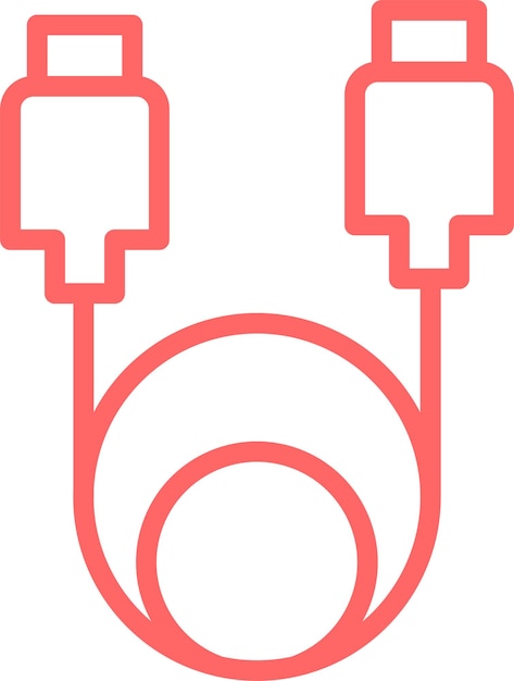 Vectorontwerp Data Cable Icon Style