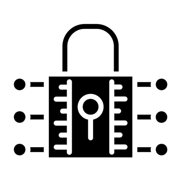 Vectorontwerp Data Encryption Icon Style