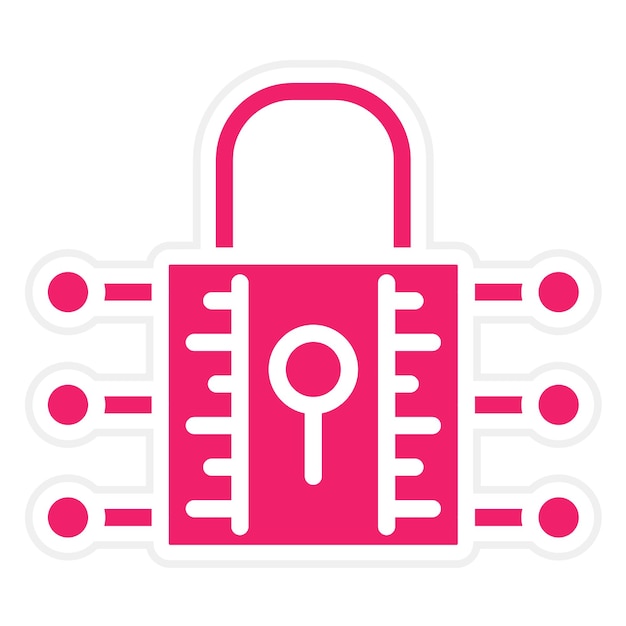 Vectorontwerp Data Encryption Icon Style