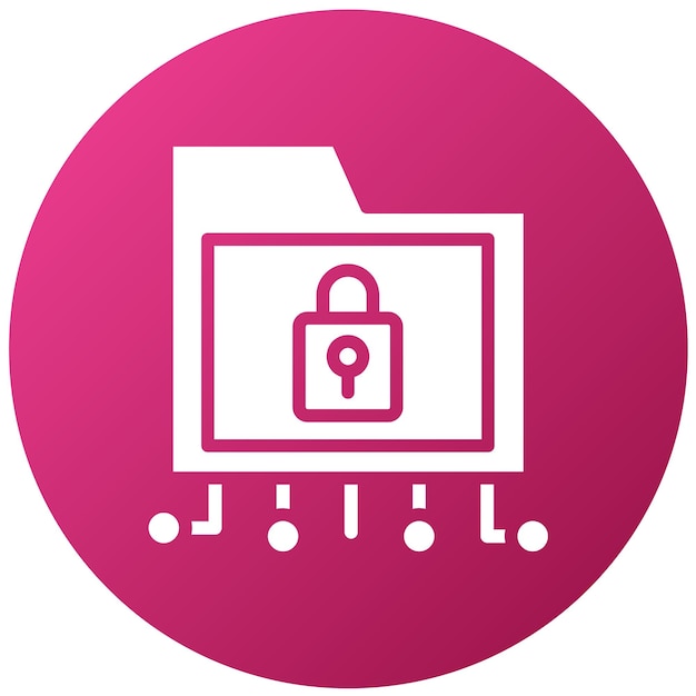 Vectorontwerp Data Encryption Icon Style
