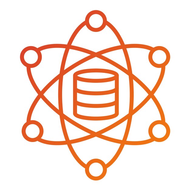 Vectorontwerp Data Science Icon Stijl