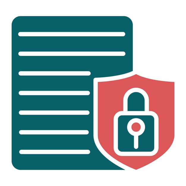 Vectorontwerp Data Security Icon Stijl