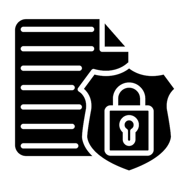 Vectorontwerp Data Security Icon Stijl