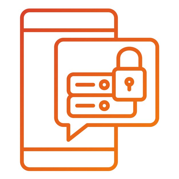Vectorontwerp Data Security Icon Stijl