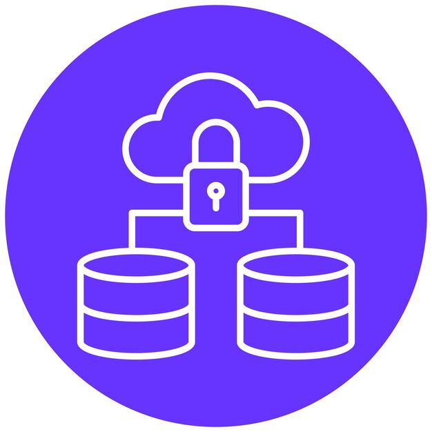 Vectorontwerp Data Security Icon Stijl