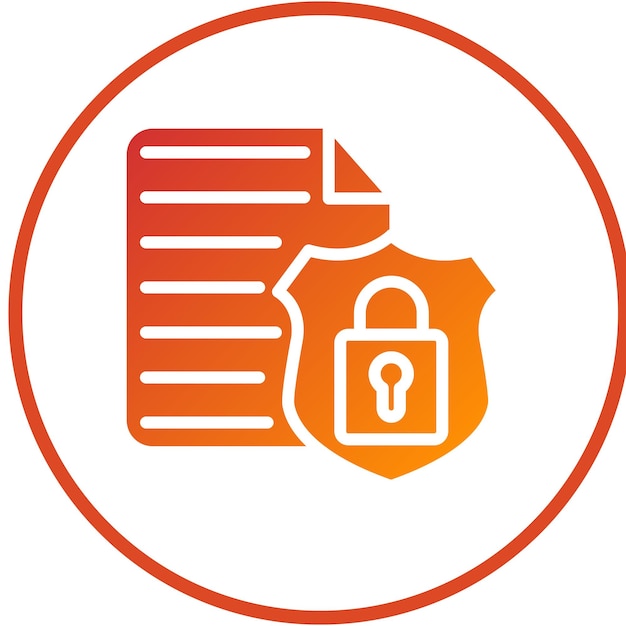 Vectorontwerp Data Security Icon Stijl