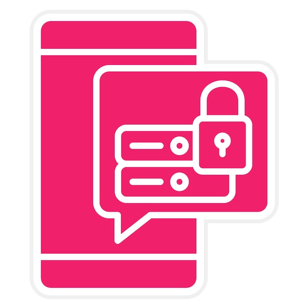 Vectorontwerp Data Security Icon Stijl