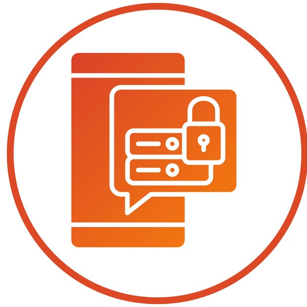 Vectorontwerp Data Security Icon Stijl
