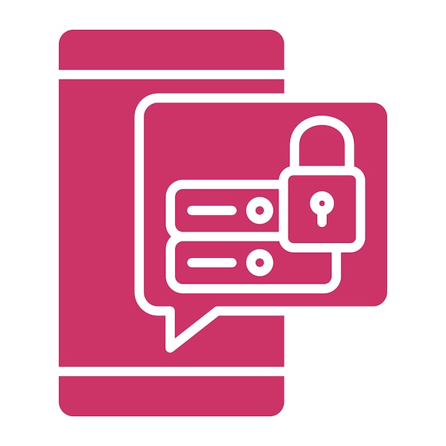 Vectorontwerp Data Security Icon Stijl