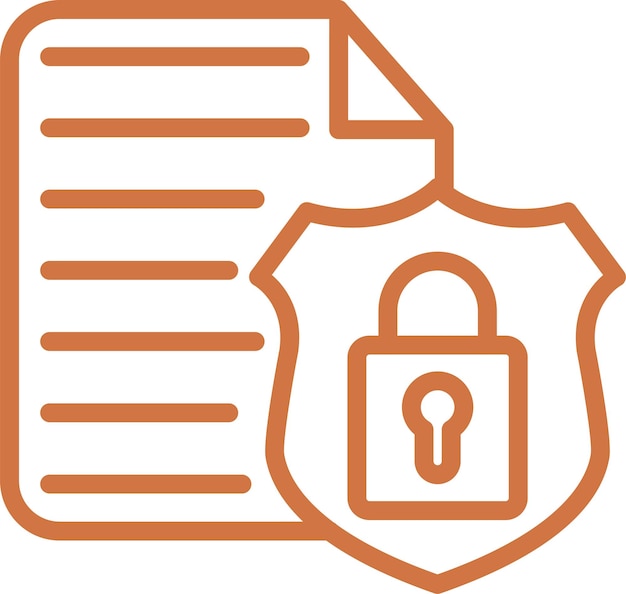 Vectorontwerp Data Security Icon Stijl