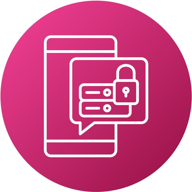 Vectorontwerp Data Security Icon Stijl