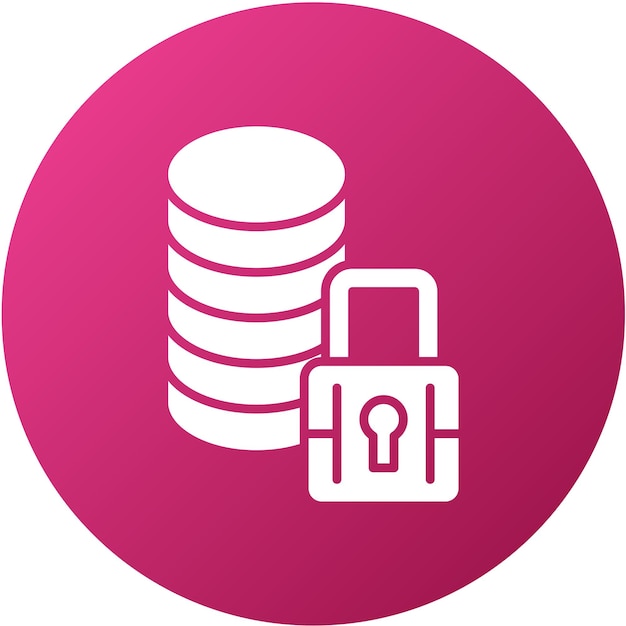 Vectorontwerp Data Security Icon Stijl