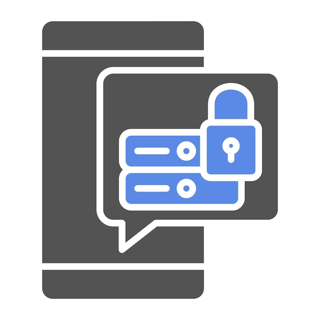 Vectorontwerp Data Security Icon Stijl