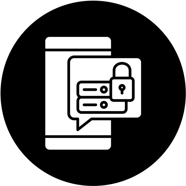 Vectorontwerp Data Security Icon Stijl