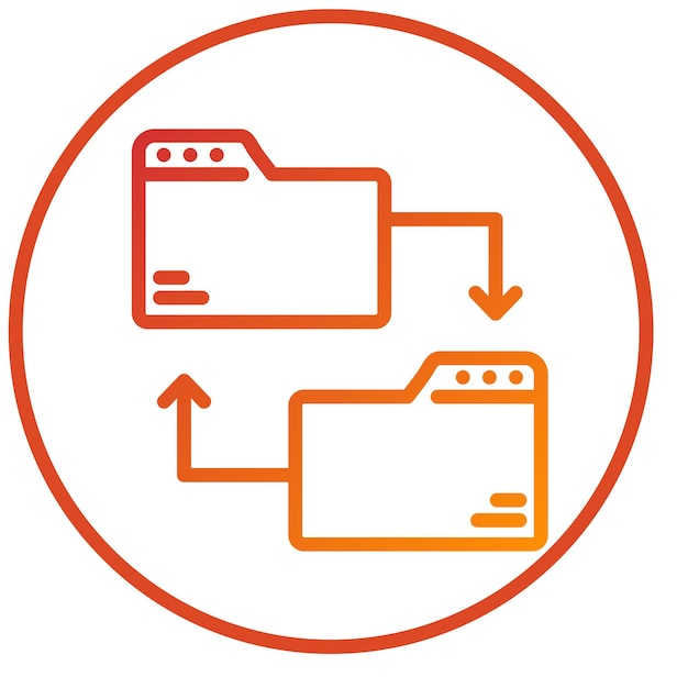 Vectorontwerp Data Transfer Icon Stijl