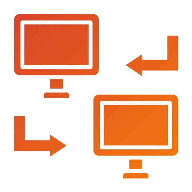 Vectorontwerp Data Transfer Icon Stijl