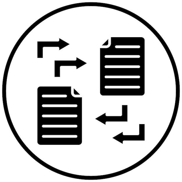 Vectorontwerp Data Transfer Icon Stijl
