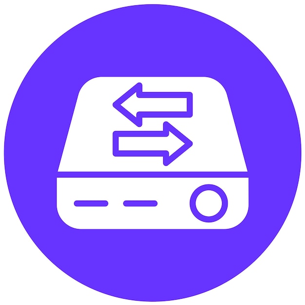 Vectorontwerp Data Transfer Rate Icon Stijl
