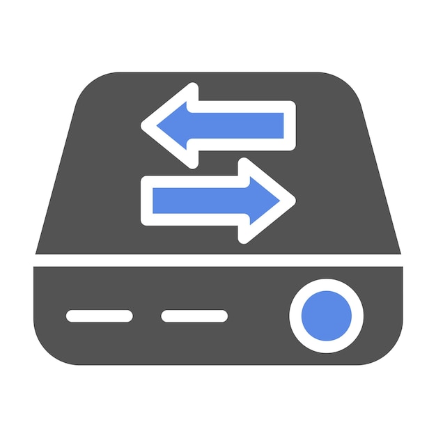 Vectorontwerp Data Transfer Rate Icon Stijl
