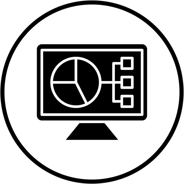 Vectorontwerp Data Visualisatie Icon Stijl