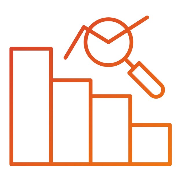 Vectorontwerp Dataanalyse Icon Stijl