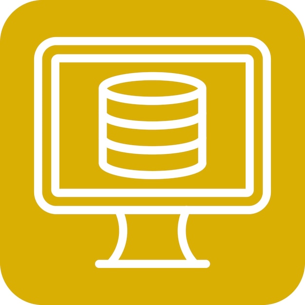 Vectorontwerp Database Icon Style