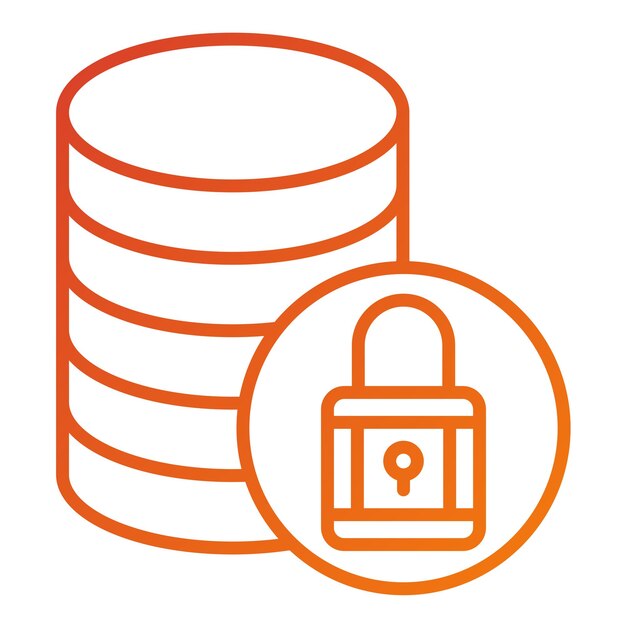 Vectorontwerp Database Icon Style