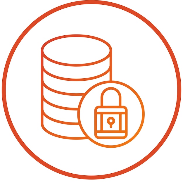 Vectorontwerp Database Icon Style