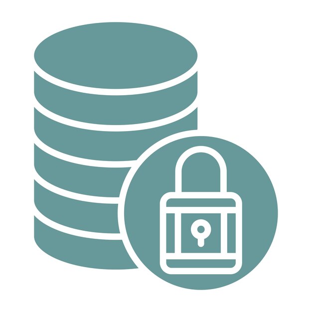 Vectorontwerp Database Icon Style