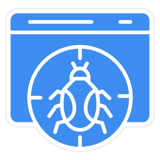 Vectorontwerp Debug Icon Style