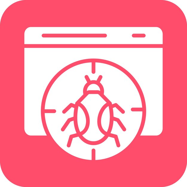 Vectorontwerp Debug Icon Style