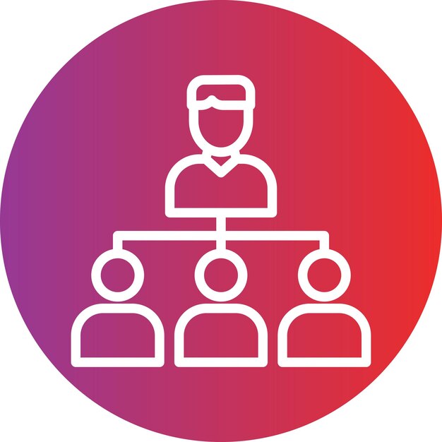 Vectorontwerp Delegate Icon Style