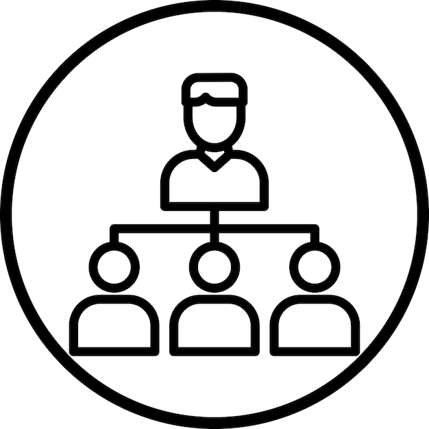 Vectorontwerp Delegate Icon Style