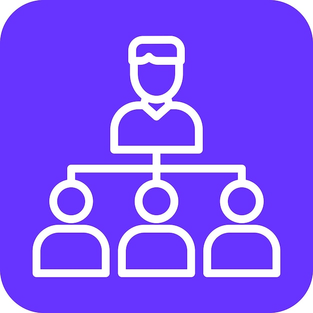 Vectorontwerp Delegate Icon Style