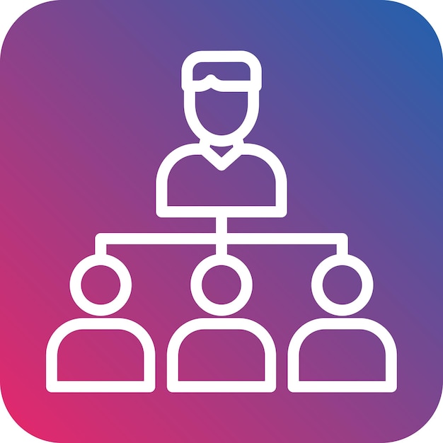 Vectorontwerp Delegate Icon Style