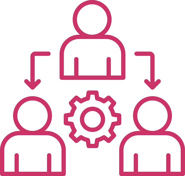 Vectorontwerp Delegate Icon Style