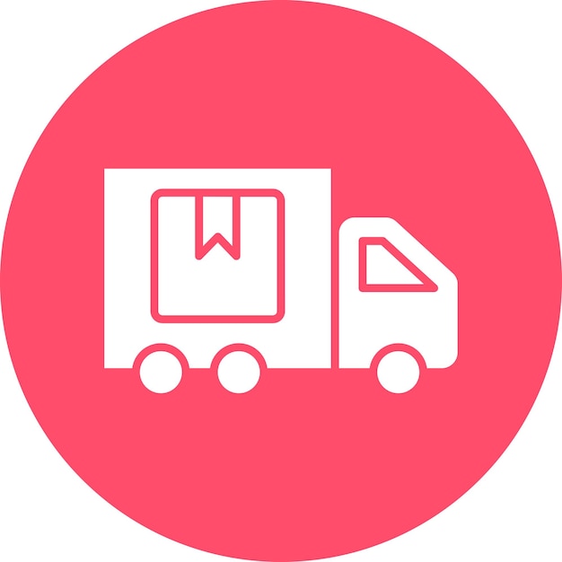 Vectorontwerp Delivery Truck Icon Style